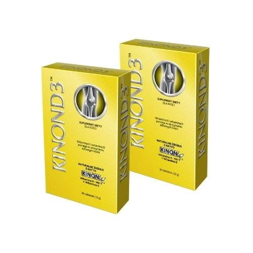 2 x Kinon D3 - witamina D3 + K2 MK7 - 2 x 30 tabletek