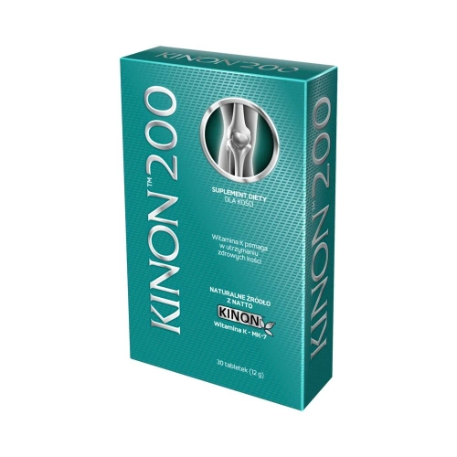 Kinon 200 - witamina K2 z natto 200 μg (MK–7) - 30 tabletek