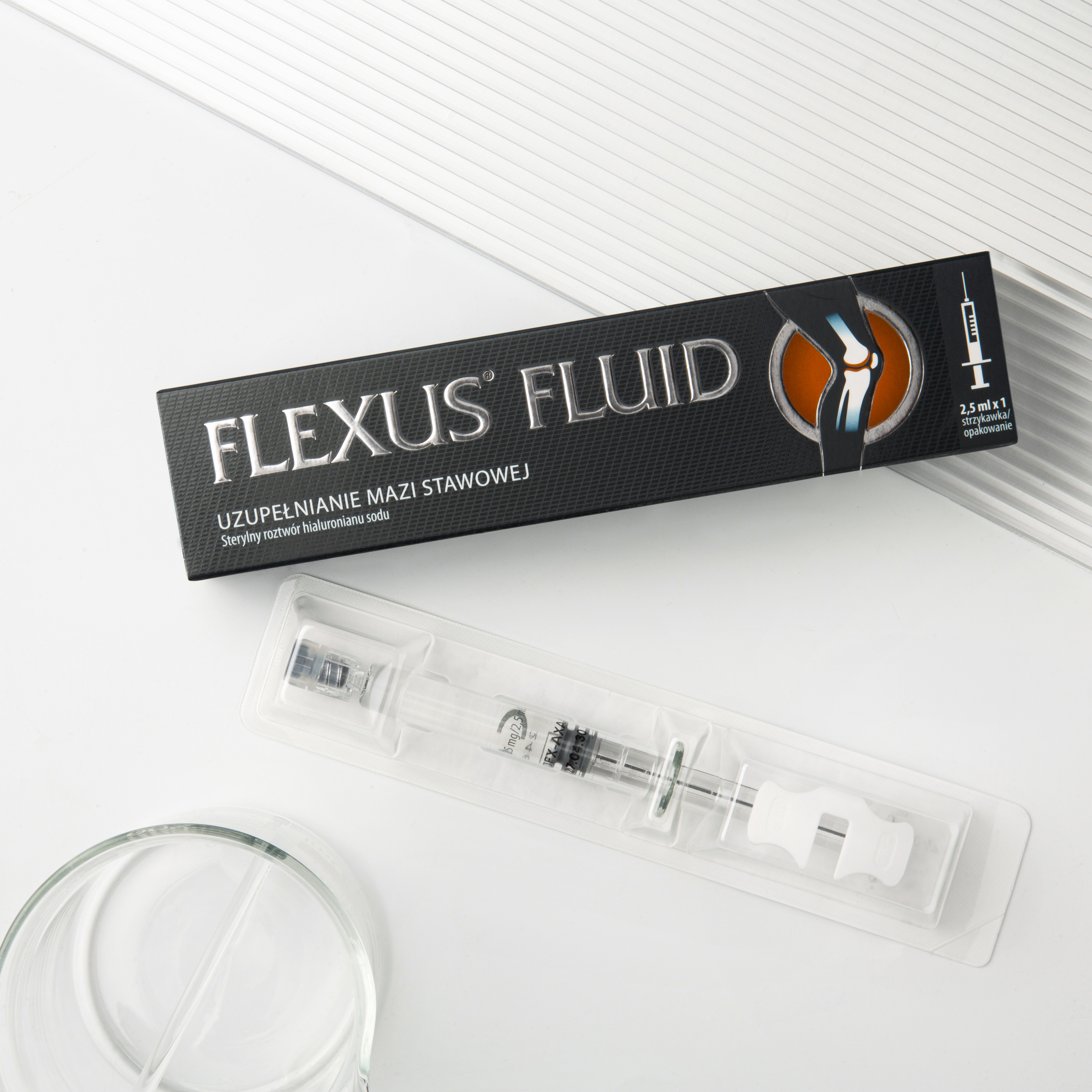 Flexus Fluid - roztwór hialuronianu sodu do wstrzyknięć dostawowych - 1 strzykawka w opakowaniu