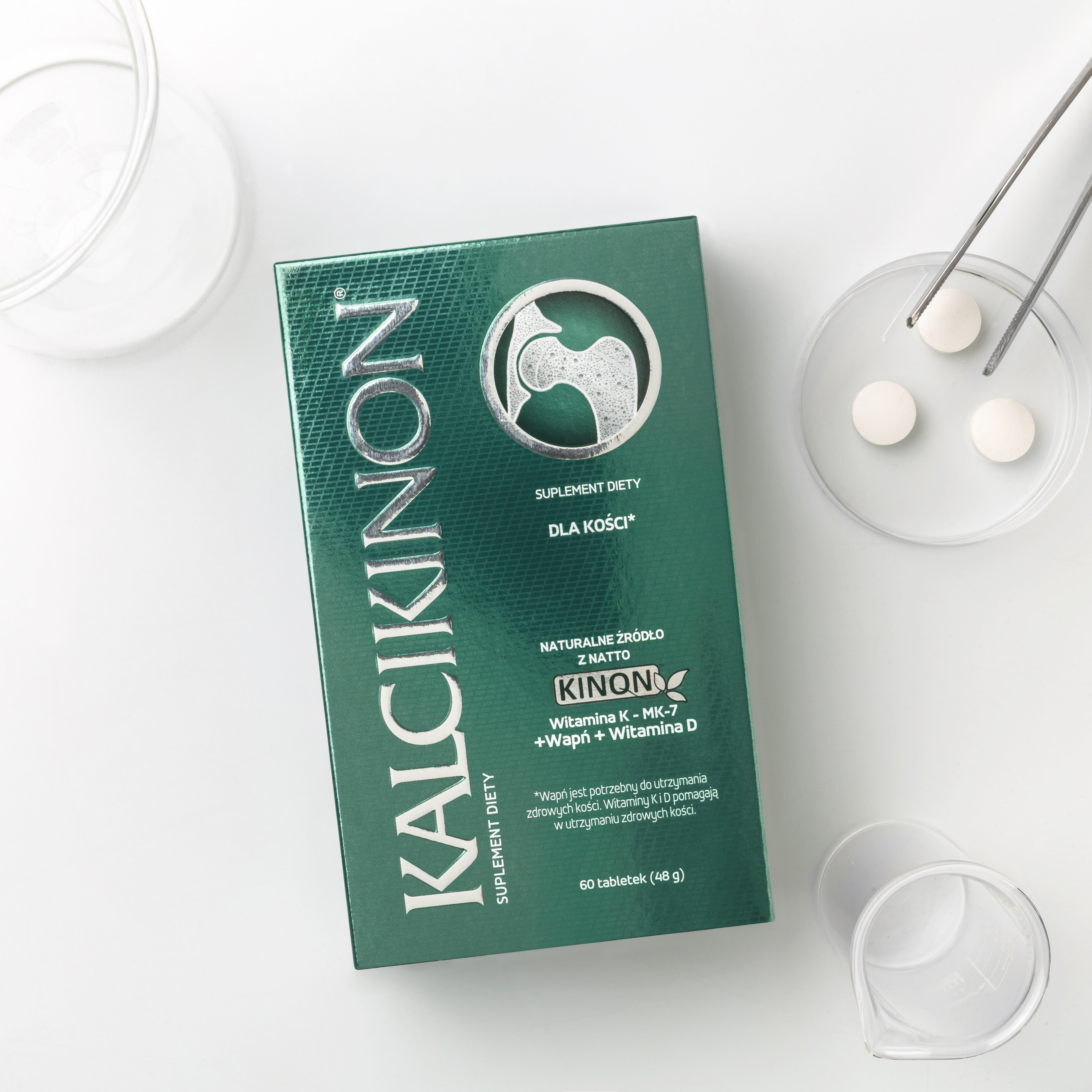 KALCIKINON - witamina K2+D3+Wapń - 60 tabletek