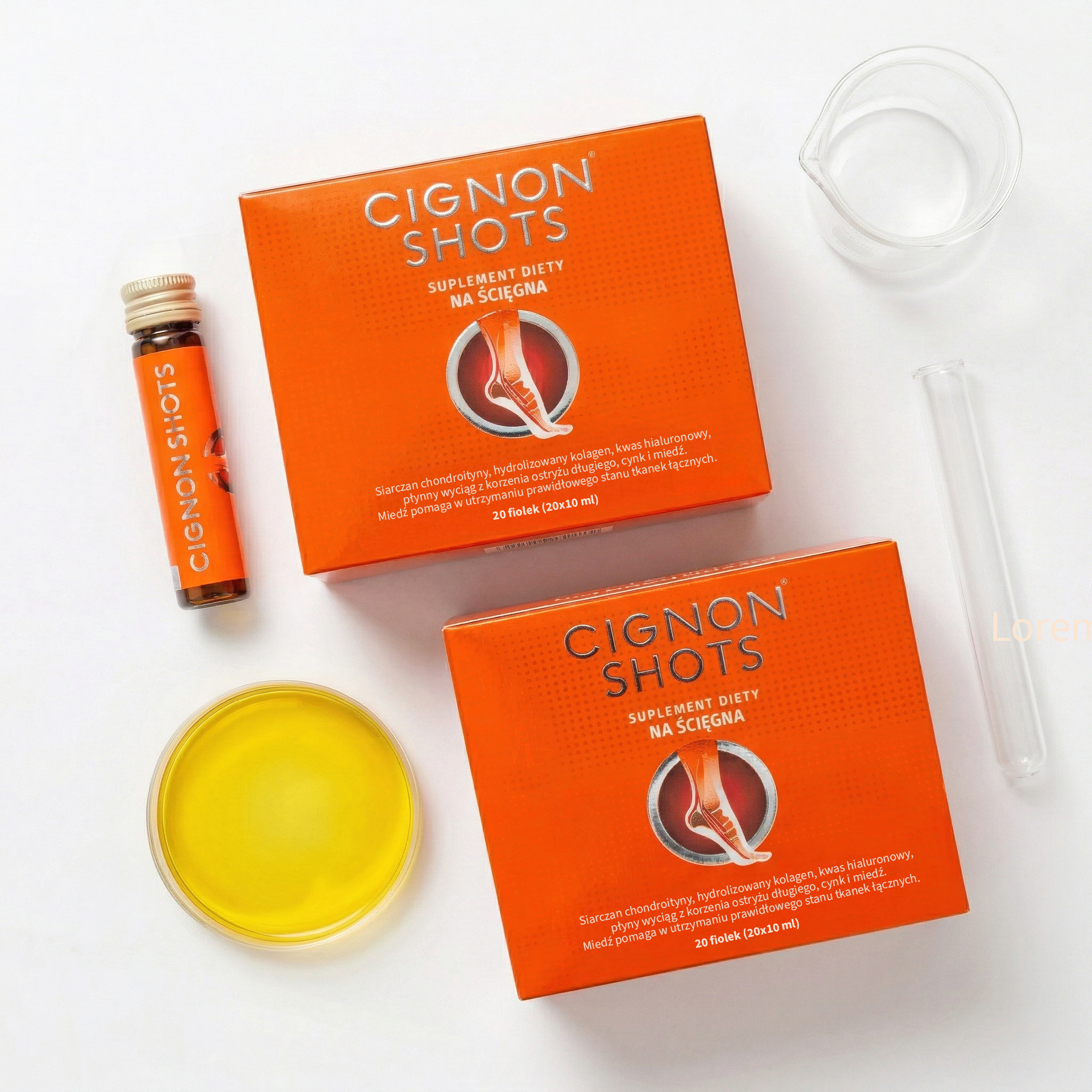 2 x Cignon Shots - kolagen na ścięgna - 2 x 20 fiolek x 10ml