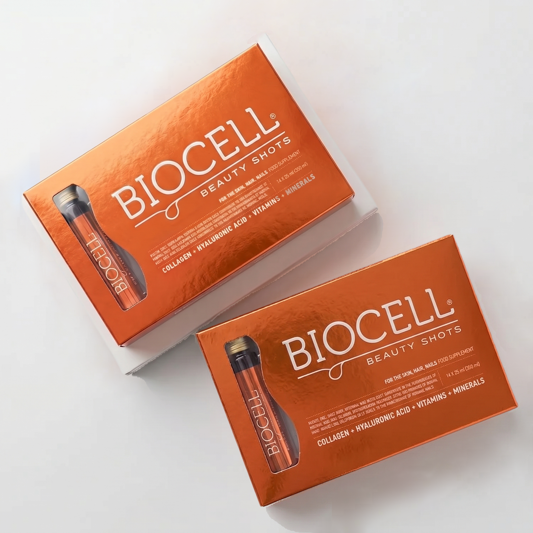 2 x Biocell Beauty Shots - naturalny kolagen do picia - 2 x 14 fiolek x 25 ml